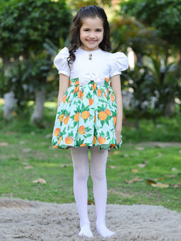 THE PONY & PEONY CO. - Green Printed Dress