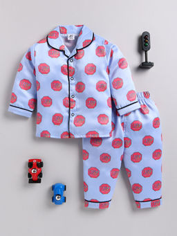 Clt.s - Kids Blue Full Sleeve Shirt and Pyjama