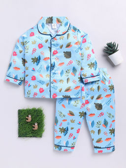Clt.s - Kids Blue Full Sleeve Shirt and Pyjama