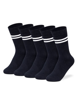 Supersox - Black Regular School Uniform Socks For Kids (Pack Of 5)
