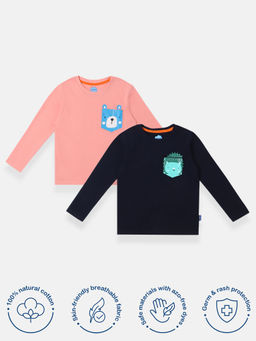 Nautinati - Boys Cotton Printed T-Shirt (Pack of 2)