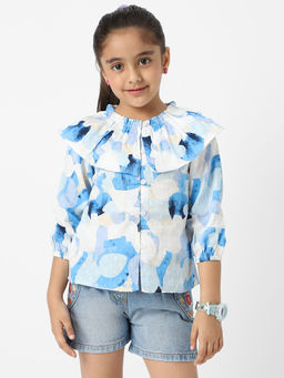 Nautinati - Girls Cotton Swiss Dot Top