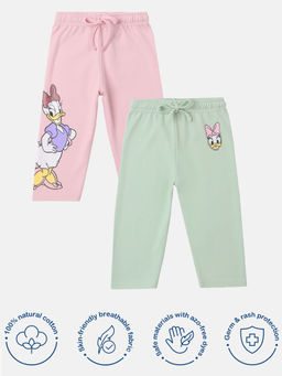 Nautinati - Cotton Donald Duck Graphic Printed Leggings (Pack of 2)