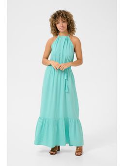 Cream - CRElora Long Dress with Belt - Blue