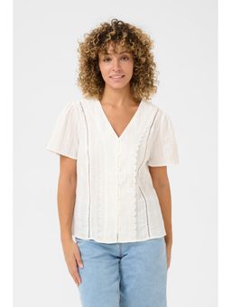 Cream - CRKallie Top - White