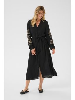 Cream - CRRosine Dress with Belt - Black