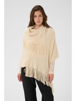 Cream - CRSivas Knit Poncho - Off White