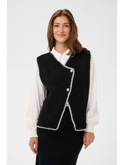 Cream - CRTimmie Knit Vest Top - Black