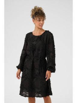 Cream - CRFreja Dress with Belt - Black