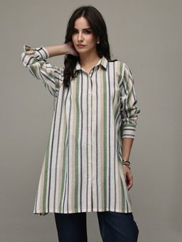 Libas - Multi-Color Striped Printed Shirt