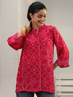 Libas - Pink Panelled Shirt