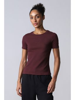 Reebok - Women Maroon T Shirt
