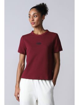 Reebok - Women Maroon T Shirt