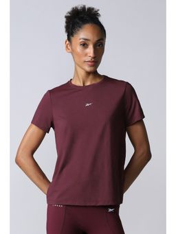 Reebok - Women Maroon T Shirt