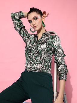 STREET 9 - Multi-Color Gathered Shirt