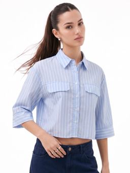 Outzidr - Blue Striped Shirt