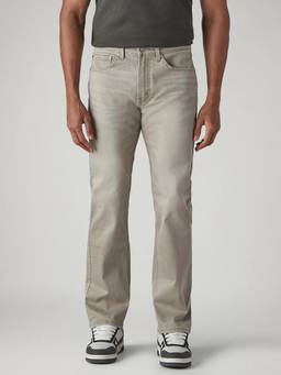 Levi's - Grey Solid Cotton Regular Fit Jeans