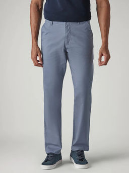 Levi's - Blue Solid Cotton Loose Fit Trouser