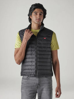 Levi's - Black Self Design Polyamide Slim Fit Jacket