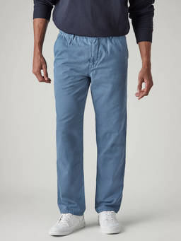 Levi's - Blue Solid Cotton Blend Loose Fit Trouser