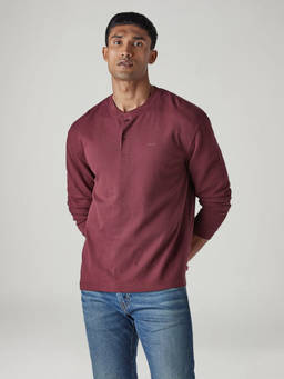Levi's - Maroon Solid Cotton Blend Regular Fit T-Shirt
