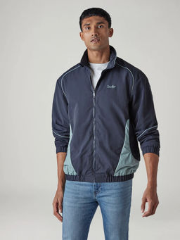 Levi's - Navy Blue Colorblock Nylon Relaxed Fit Jacket