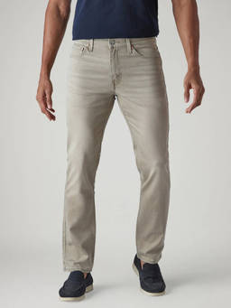 Levi's - Beige Solid Cotton Slim Fit Jeans