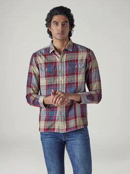 Levi's - Multi-Color Checks Cotton Relaxed Fit Shirt