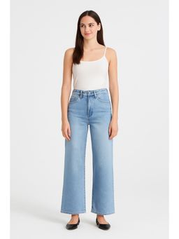 Cider - Light Blue Yoney Denim Solid Straight Leg Jeans
