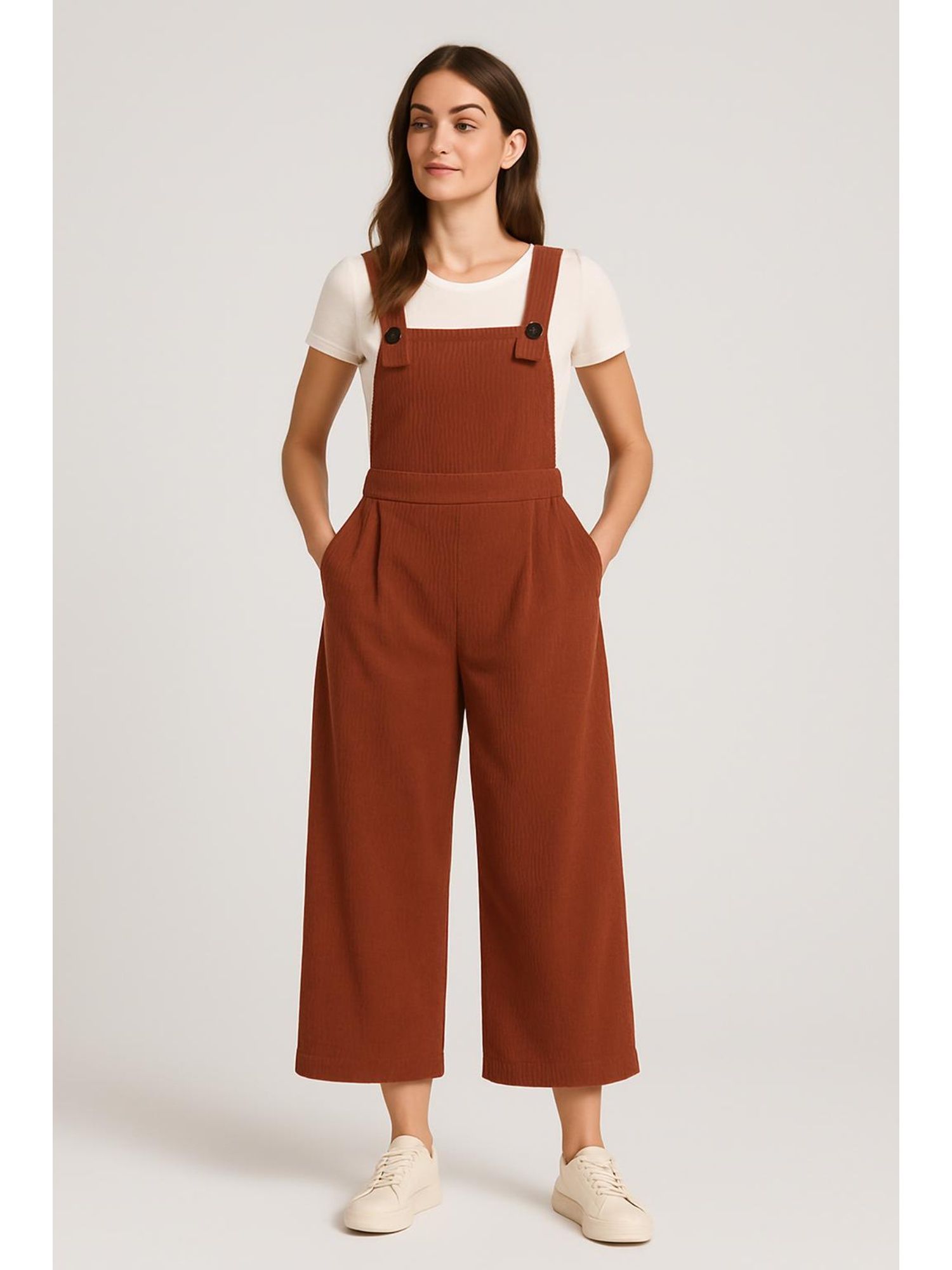 cider Corduroy Pocket Jumpsuit Curve & Plus-picture-10