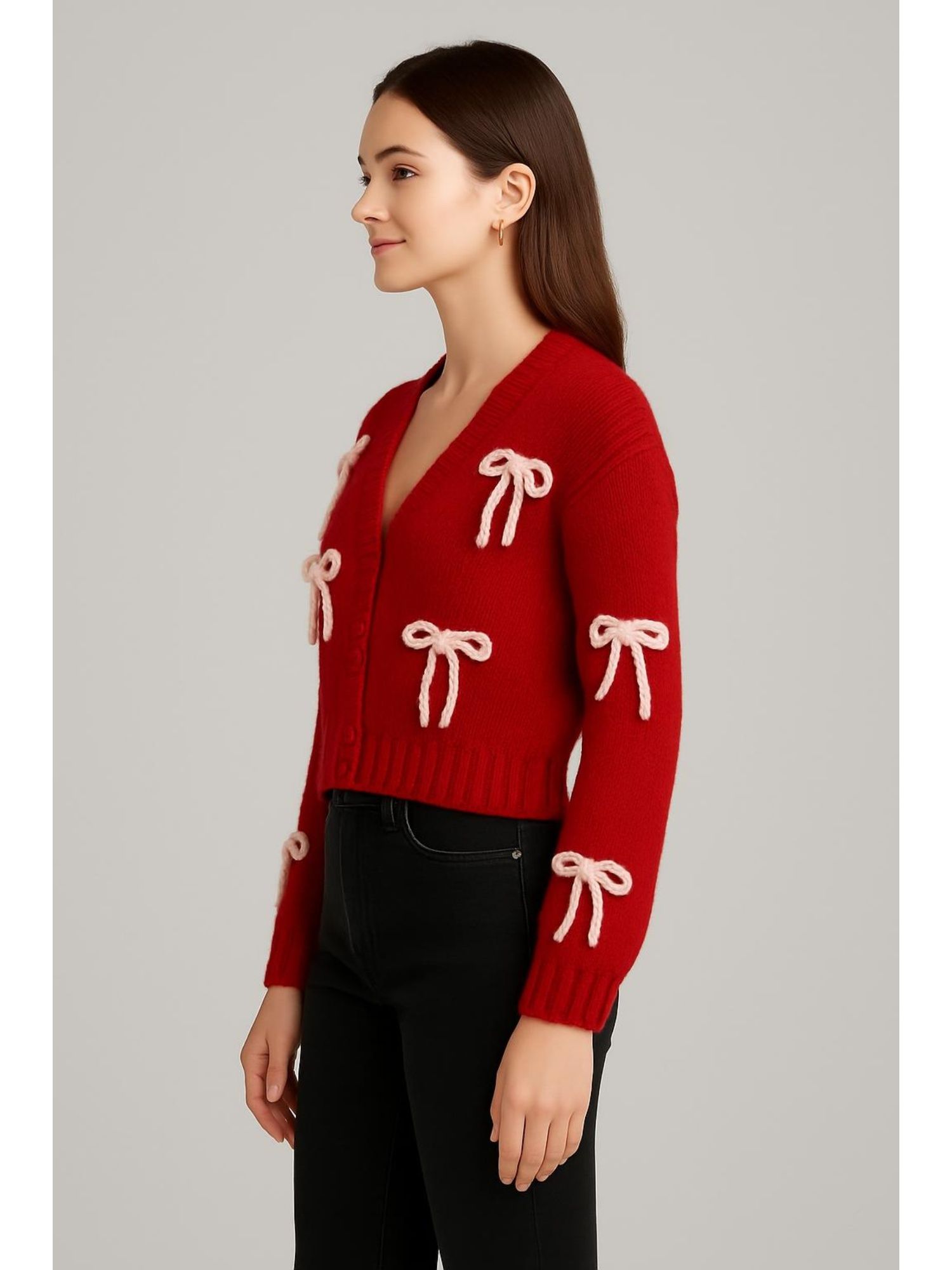 【GRANCY】DestructionDesign BigCardigan L GRANCY Destruction Design Big Cardigan, Black, Size M