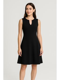 Cider - V-neck Solid Zipper Maxi Dress