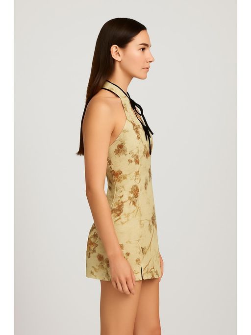 cider floral mini dress Buy Cider Floral Knotted Mini Dress Online