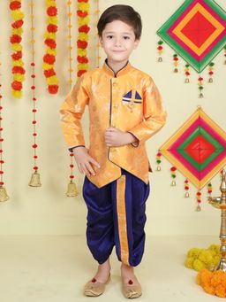 Jeetethnics - Boys Yellow Kurta with Dhoti Pants (Set of 2)