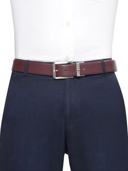Tommy Hilfiger - Men Leather Reversible Belt - Brown & Navy Blue