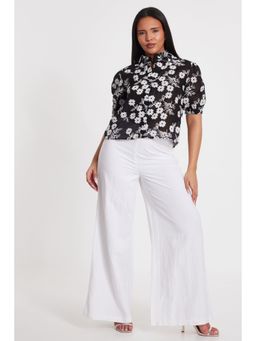 Quiz Clothing - Women Black Collar Neck Blouse