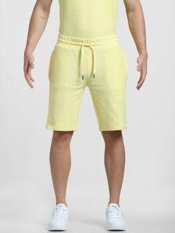 Jack & Jones - Yellow Mid Rise Co-ord Sweatshorts