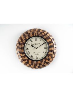Vedas - C-Tisya Heritage Wooden Polished Wall Clock With Dial (Wooden, 12 Inch)