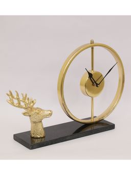 Vedas - F-Ryla Reindeer With Clock Table Decor