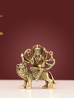 DecorTwist - Brass Goddess Durga Superfine Idol Statue