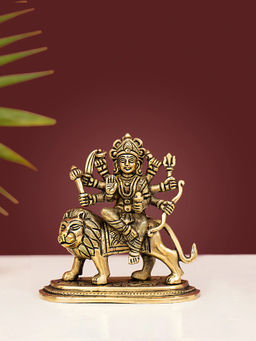 DecorTwist - Brass Goddess Durga Superfine Idol Statue