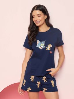 Sweet Dreams - Womens Cute Tom and Jerry T-Shirt with Shorts