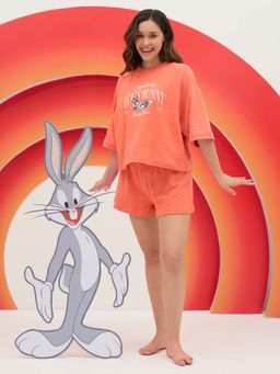 Sweet Dreams - Womens Cute Bugs Bunny T-Shirt with Shorts