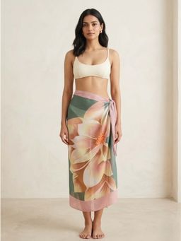 WomanLikeU - Floral Print Beach Sarong
