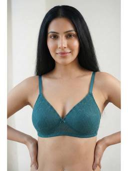 Zivame - Love Potion Padded Non Wired Medium Coverage T-Shirt Bra - Chesapeake Bay