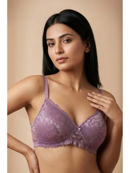 Zivame - Bare WhisperNon Wired 3/4th Coverage Lace Bra - Valerian