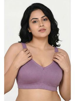 Zivame - True Curve Double Layered Non Wired Full Support Bra - Valerian