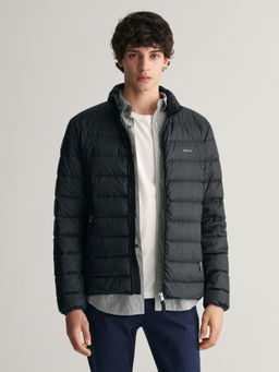 GANT - Men Black Solid High Neck Full Sleeves Puffer Jacket