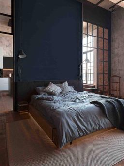 Excel - Wallpaper Pure Poplin In Navy Blue Textured