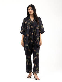 Setara - Black Jangle Co-Ord Set